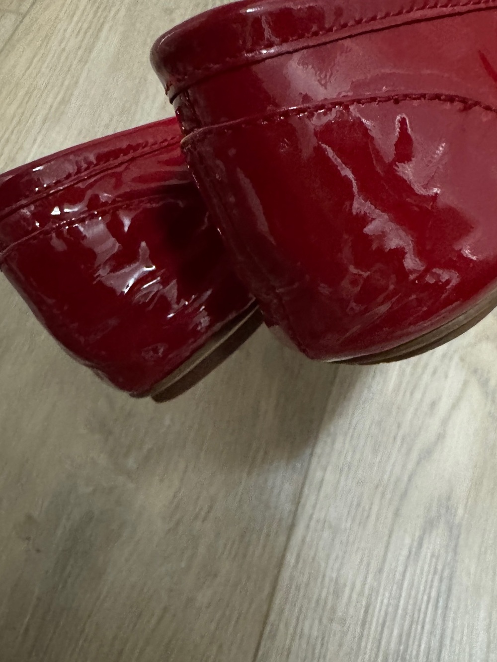 Kate Spade Red Patent Leather Women's Ballet Flats with Bow Sz. 10M - Picture 8 of 9